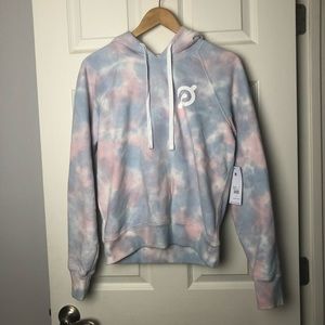 peloton tie dye pullover hoodie